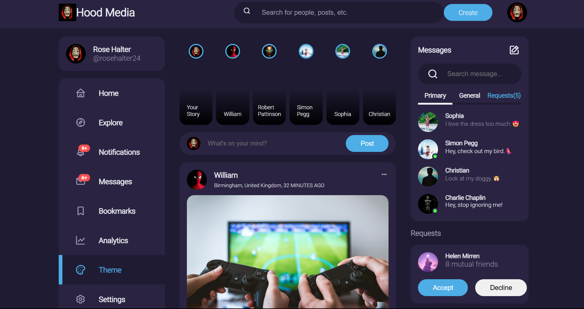 Social Media Website